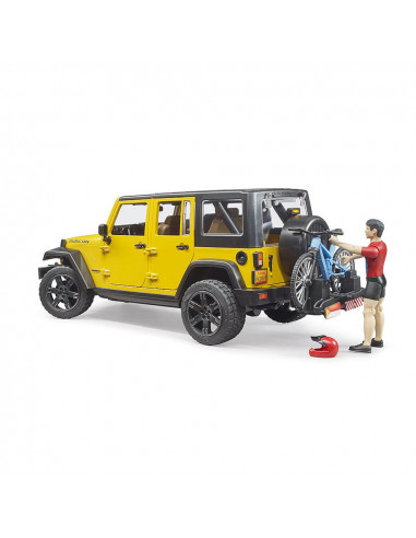 Bruder - Jeep Wrangler Unlimited Rubicon Cu Bicicleta Si
