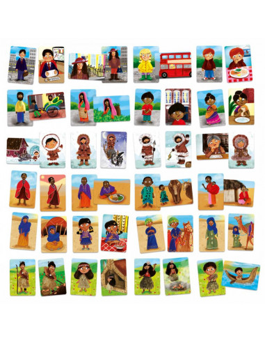 Headu Stem - Joc Memorie Diverse Culturi,HE27934
