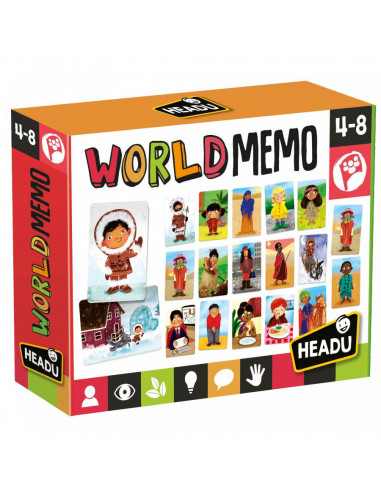 Headu Stem - Joc Memorie Diverse Culturi,HE27934