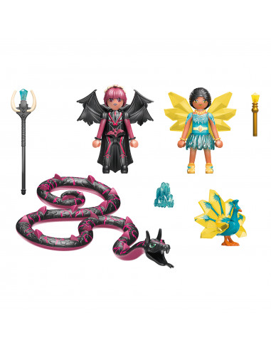 Playmobil - Crystal Fairy Si Bat Fairy Cu Animalul De