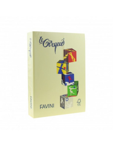 Carton Color 100 Favini, A4, 160 g/mp, Galben Deschis,A742304