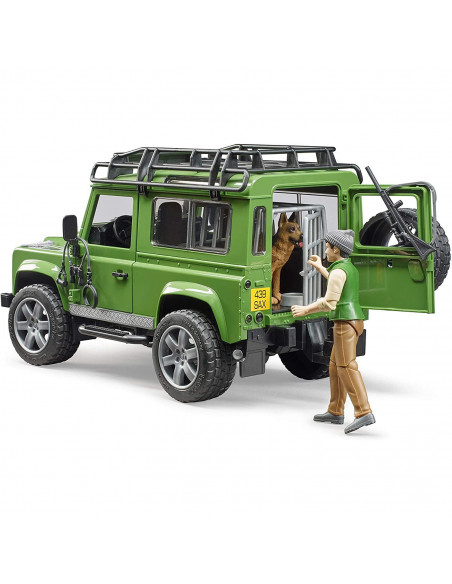 Bruder - Masina De Teren Land Rover Defender Cu Padurar Si