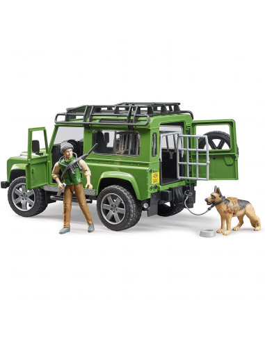Bruder - Masina De Teren Land Rover Defender Cu Padurar Si