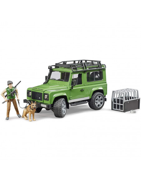 Bruder - Masina De Teren Land Rover Defender Cu Padurar Si