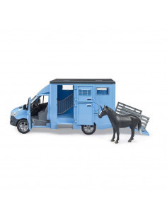 Bruder - Transportor De Animale Mercedes Benz Cu Un Cal,BR02674 2