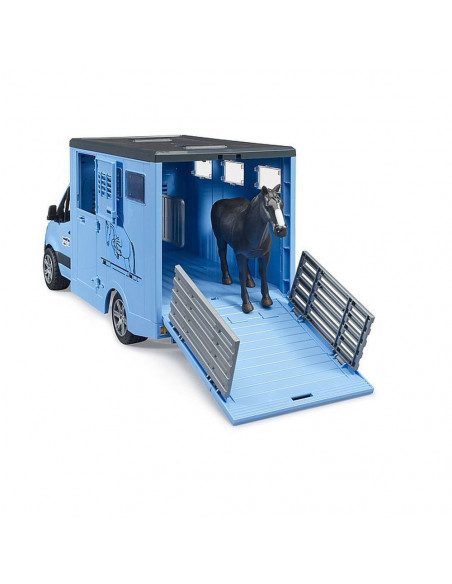 Bruder - Transportor De Animale Mercedes Benz Cu Un Cal,BR02674