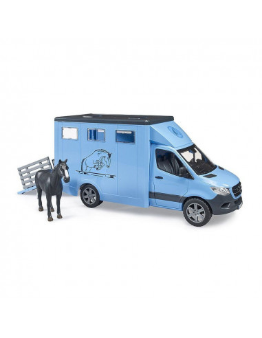 Bruder - Transportor De Animale Mercedes Benz Cu Un Cal,BR02674