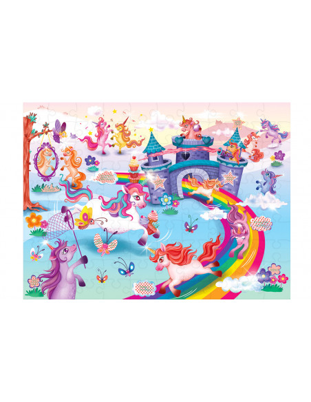 Puzzle magic - Secretele unicornilor (100 piese),CCPPL088