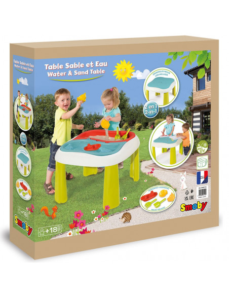 Masa de joaca Smoby Water and Sand 2 in 1,S7600840110