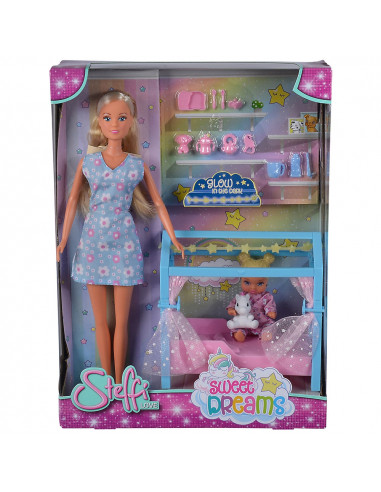 Papusa Simba Steffi Love Sweet Dreams 29 cm cu