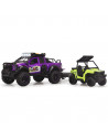 Set Dickie Toys Country Trail 2 masinute, motocicleta, figurina
