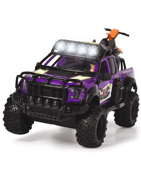 Set Dickie Toys Country Trail 2 masinute, motocicleta, figurina