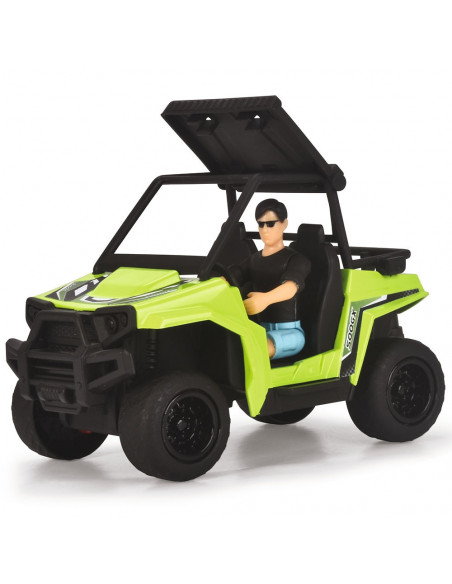 Set Dickie Toys Country Trail 2 masinute, motocicleta, figurina