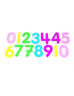 Set de 14 numere colorate transparente de inaltime 70 mm,CD72421