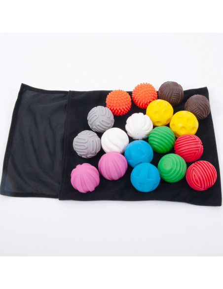 Set de 18 mingi senzoriale texturate,CD72447