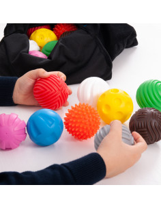 Set de 18 mingi senzoriale texturate,CD72447 2