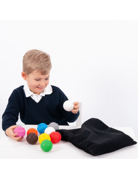 Set de 18 mingi senzoriale texturate,CD72447