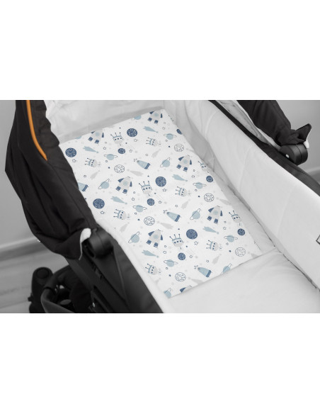 Husa pentru perna Sensillo 30x38 cm Cosmos Alba,SILLO-20559