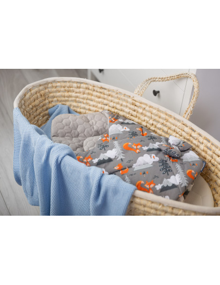 Paturica nou-nascut Sensillo Velvet Wrap Gri Munti 75x75