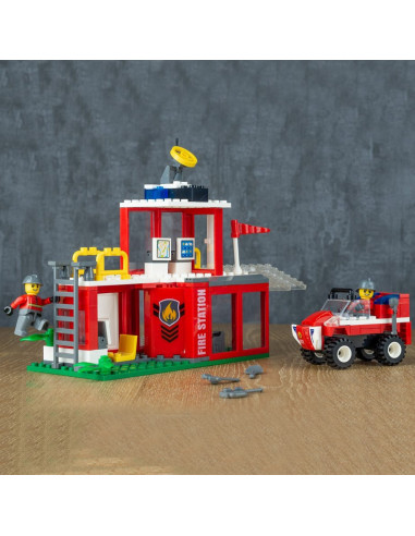 Blocki My Fire Brigade, Statie de pompieri, 164 piese,ROB-KB0817