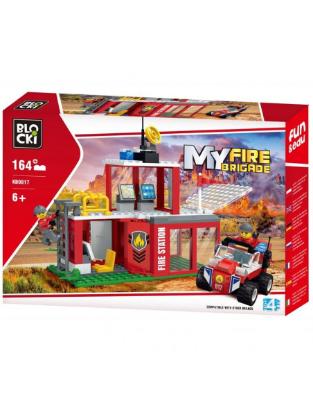 Blocki My Fire Brigade, Statie de pompieri, 164 piese,ROB-KB0817