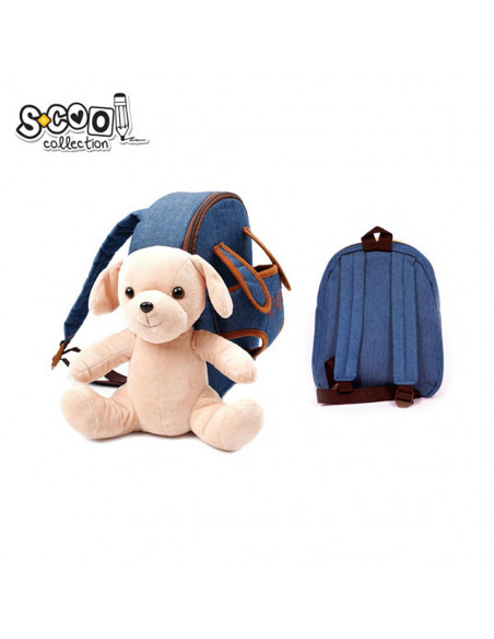 Ghiozdan gradinita BABY ANIMALS, DOG, 23x8x28 cm - S-COOL,SC1700