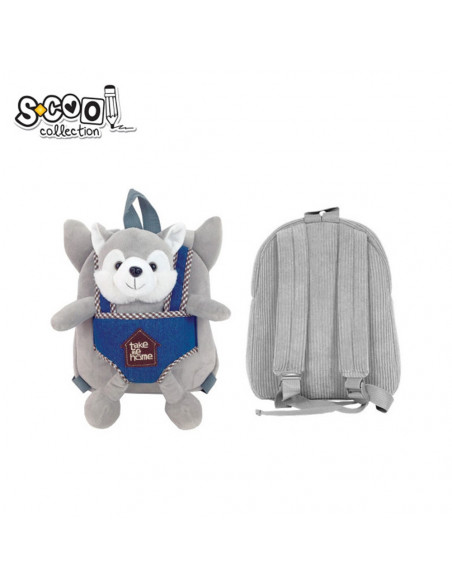 Ghiozdan gradinita BABY ANIMALS, DOG, 23x8x28 cm - S-COOL,SC1701