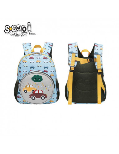 Ghiozdan gradinita CAR, 31x24x9 cm - S-COOL,SC1565