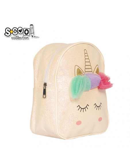 Ghiozdan gradinita cu sclipici UNICORN, 20x26x10 cm -
