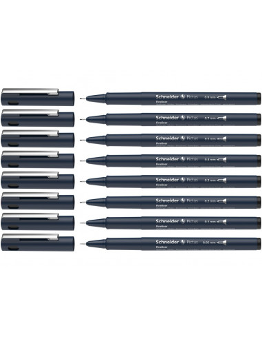 Fineliner Schneider Pictus 8 buc/portofel,LIN072 Fineliner Schneider Pictus 8 buc/portofel,LIN072
