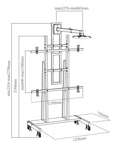 Stand mobil pentru solutii interactive Blackmount 2