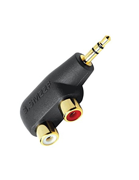 Adaptor 1xJack3.5 tata la 2xRCA mama Audioquest Hard Mini/RCA