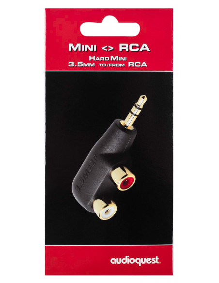 Adaptor 1xJack3.5 tata la 2xRCA mama Audioquest Hard Mini/RCA