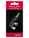 Adaptor 1xJack3.5 tata la 2xRCA mama Audioquest Hard Mini/RCA