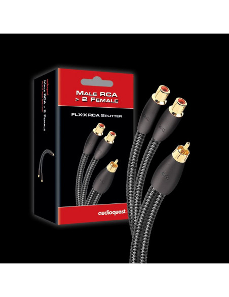 Splitter 1xRCA tata la 2xRCA mama Audioquest M22F-FLX-X