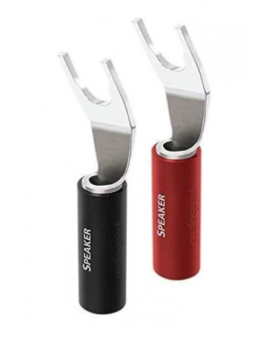 Mufe spada Audioquest SureGrip 100, silver plated, set 2buc
