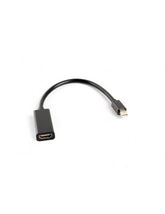 Adaptor mini Displayport la HDMI, Lanberg, AD-0005-BK,AD-0005-BK