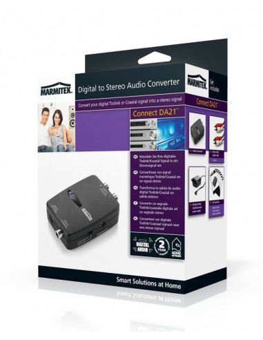 Convertor Marmitek de la Toslink Coaxial Digital la RCA stereo