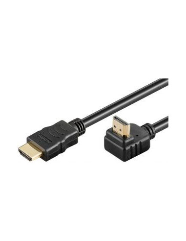 Cablu HDMI 2.0, tata tata cu o mufa cotita 90 grade