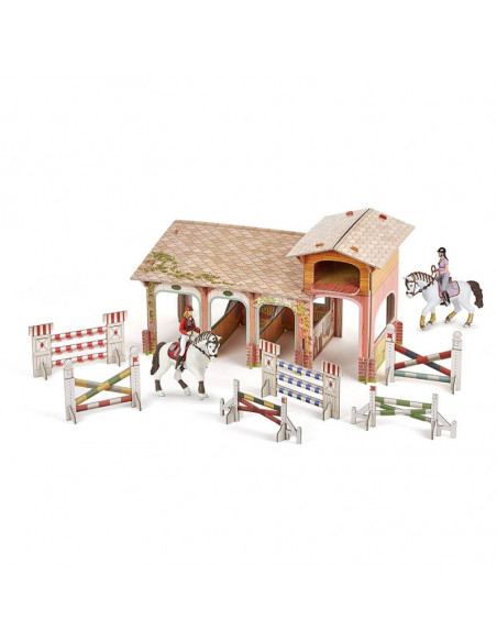 Papo Figurina Set Poney Club-boxa Carton+4 Figurine,Papo80310