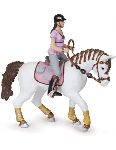 Papo Figurina Set Poney Club-boxa Carton+4 Figurine,Papo80310