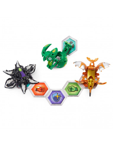 Bakugan S3 Pachet Starter Apophix Ultra, Crakanoid Si Spear