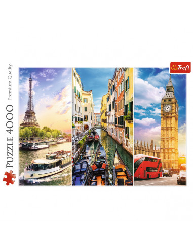 Puzzle Trefl 4000 Calatorie In Europa,45009