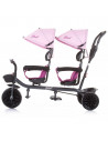 Tricicleta gemeni Chipolino Duet peony pink,TRKDU0213PP