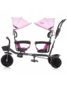 Tricicleta gemeni Chipolino Duet peony pink,TRKDU0213PP