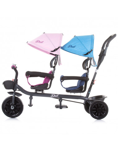 Tricicleta gemeni Chipolino Duet pink blue,TRKDU0214PB