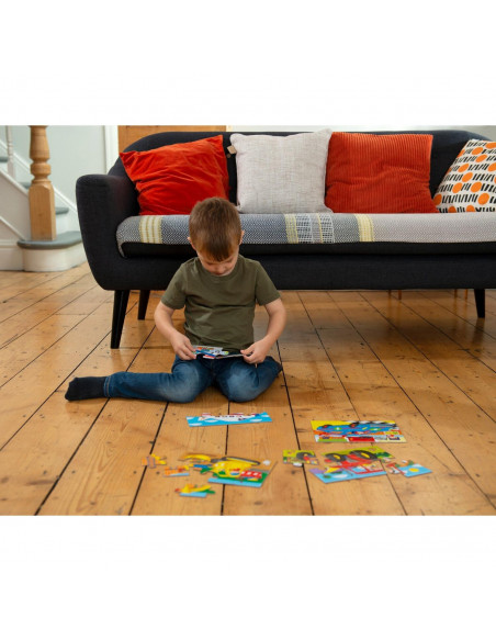 Set 4 puzzle-uri Vehicule (4, 6, 8, 12 piese),1004009