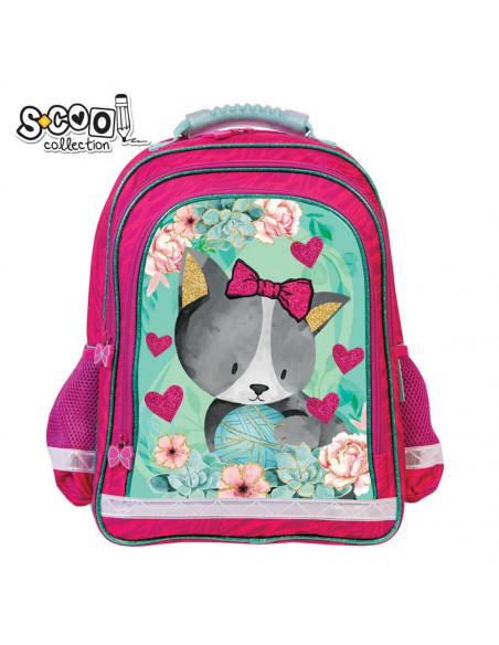 Ghiozdan ergonomic KITTY, 38 cm - S-COOL,SC1305