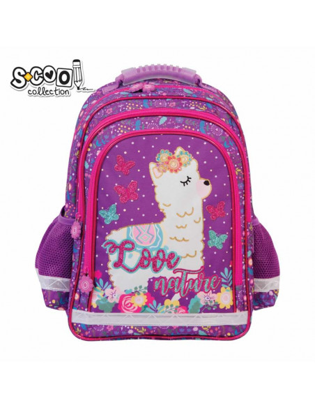 Ghiozdan ergonomic LOVE NATURE, 38 cm - S-COOL,ROB-SC1306