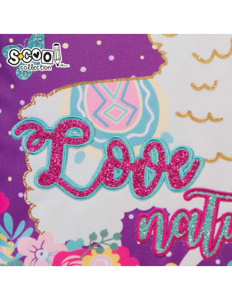 Ghiozdan ergonomic LOVE NATURE, 38 cm - S-COOL,ROB-SC1306